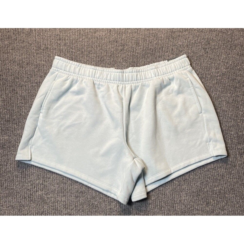 TEK GEAR Mid-Rise Lounge Shorts Women Plus Size 2X Ultrasoft Fleece Blue NEW